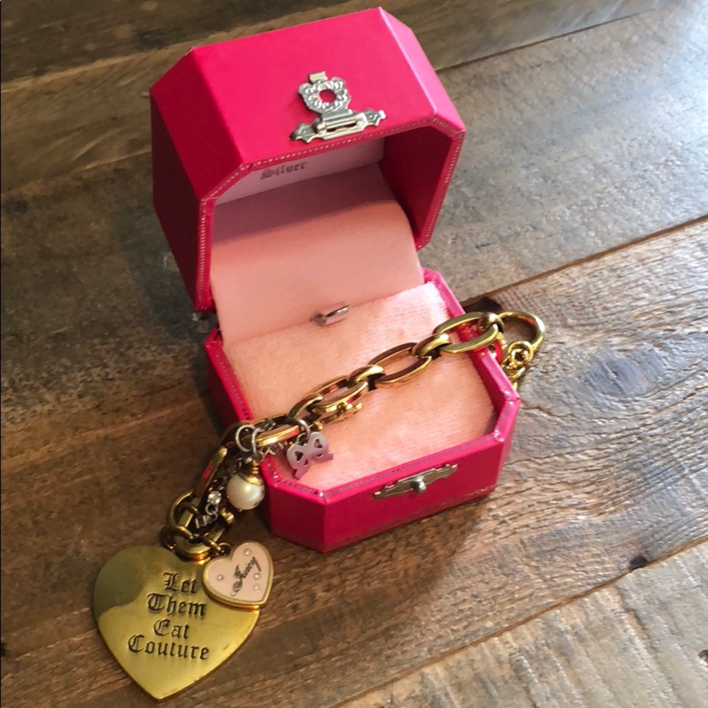 Juicy Couture gold charm bracelet
